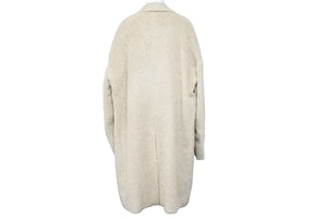 極美品 GUCCI グッチ 20AW アルパカ混 オーバーコート 627693 ベージュ アウター サイズ46 中古 45812 