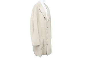 極美品 GUCCI グッチ 20AW アルパカ混 オーバーコート 627693 ベージュ アウター サイズ46 中古 45812 