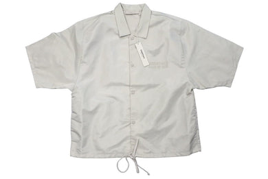 ESSENTIALS エッセンシャルズ ナイロンシャツ トップス 上着 186SU224001F SMOKE ナイロン ベージュ サイズL 美品 中古 45829