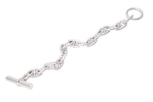 Load image into Gallery viewer, HERMES エルメス シェーヌダンクル 15コマ ブレスレット 55.9g MM シルバー 925 アクセサリー 美品 中古 45856