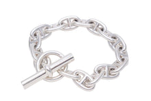 Load image into Gallery viewer, HERMES エルメス シェーヌダンクル 15コマ ブレスレット 55.9g MM シルバー 925 アクセサリー 美品 中古 45856