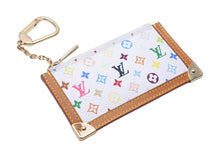 Load image into Gallery viewer, LOUIS VUITTON ルイ ヴィトン M92655 ホワイト マルチカラー 村上隆 ポシェット クレ キーケース 美品 中古 45873