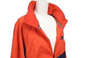 NIKE ナイキ アノラックパーカー トップス ロゴ SP180712SIV ナイロン レッド ネイビー ベトナム製 サイズS 良品 中古 45878