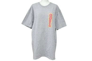 Supreme シュプリーム 半袖Ｔシャツ カットソー グレー プリント セキンタニ・ラ・ヒロ １９ＳＳ ロゴ サイズＬ 美品 中古 45883 
