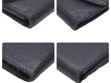 Load image into Gallery viewer, CHANEL シャネル ヴィンテージ 三つ折り財布 ココマーク グレインドカーフスキン ブラック 良品 中古 45904