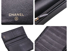Load image into Gallery viewer, CHANEL シャネル ヴィンテージ ココマーク長財布 11番台 ブラック ゴールド金具 良品 中古 45906