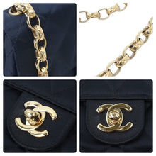 Load image into Gallery viewer, CHANEL シャネル ミニマトラッセ チェーンショルダーバッグ ココマーク 14番台 サテン ブラック ゴールド金具 良品 中古 45919