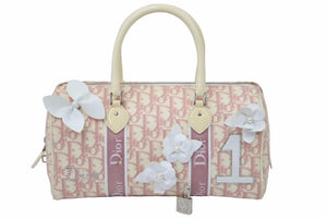 Christian Dior クリスチャンディオール ヴィンテージ ピンクガーリーボストン トロッター ピンク 良好 中古 45923