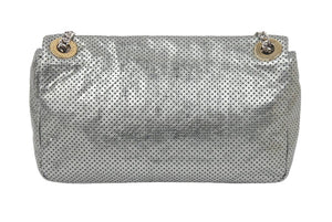 CHANEL シャネル 2.55ライン チェーン ショルダーバッグ ロゴ パンチング Wチェーン 鞄 ゴールド 11番台 中古 45924