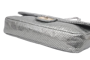 CHANEL シャネル 2.55ライン チェーン ショルダーバッグ ロゴ パンチング Wチェーン 鞄 ゴールド 11番台 中古 45924