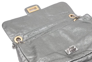 CHANEL シャネル 2.55ライン チェーン ショルダーバッグ ロゴ パンチング Wチェーン 鞄 ゴールド 11番台 中古 45924