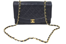 Load image into Gallery viewer, シャネル CHANEL ダイアナ 25 マトラッセ チェーン ショルダー バッグ レザー ブラック 良品 中古 45929