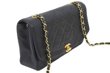 Load image into Gallery viewer, シャネル CHANEL ダイアナ 25 マトラッセ チェーン ショルダー バッグ レザー ブラック 良品 中古 45929