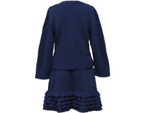 Load image into Gallery viewer, 未使用 CHANEL シャネル セットアップ P70314K10008 P70317K10008 ネイビー シルバー金具 サイズ38 中古 45942