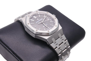 オーデマ・ピゲ AUDEMARS PIGUET ロイヤルオーク オートマティック 15450ST.OO.1256ST.02 グレー文字盤 美品 中古 45951