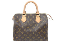 Load image into Gallery viewer, 極美品 Louis Vuitton ルイヴィトン スピーディ25 M41528 ハンドバッグ モノグラム ブラウン 中古 45953