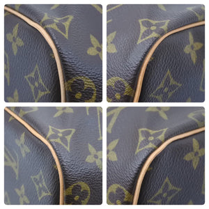 極美品 Louis Vuitton ルイヴィトン スピーディ25 M41528 ハンドバッグ モノグラム ブラウン 中古 45953