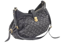 Load image into Gallery viewer, LouisVuitton ルイヴィトン スライトリー ショルダーバッグ M95835 モノグラム デニムキャンバス ブラック 美品 中古 45954