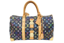 Load image into Gallery viewer, ルイヴィトン LOUIS VUITTON キーポル45 ボストンバッグ マルチカラー 黒 M92640 良品 中古 45956