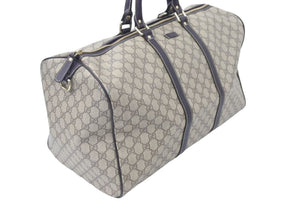 GUCCI グッチ ハンドバック GG柄 206501 コーティングキャンバス ベージュ ブラウン レザー 美品 中古 45962