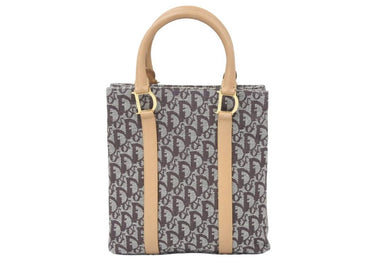 Christian Dior クリスチャンディオール トロッター 柄 ハンドバッグ ロゴ キャンバス レザー BO C 0072 ベージュ 美品 中古 45965