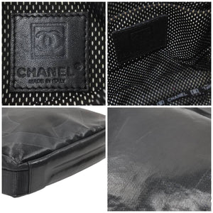 CHANEL シャネル ショルダーバッグ ココマーク スポーツライン 11番代 ブラック ライトグレー 中古 46000
