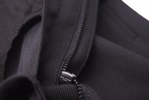 新品同様 SAINT LAURENT サンローラン 21年 スラックスパンツ ブラック ウール 607846 Y404 サイズ42 中古 46009