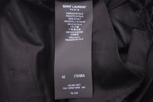 Load image into Gallery viewer, 新品同様 SAINT LAURENT サンローラン 21年 スラックスパンツ ブラック ウール 607846 Y404 サイズ42 中古 46009