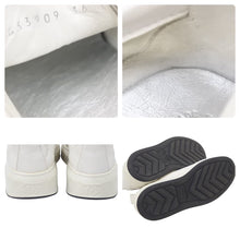 Load image into Gallery viewer, CHANEL ローカットスニーカー レースアップ ココマーク レザー AG33909 ホワイト ブラック サイズ36 美品 中古 46012