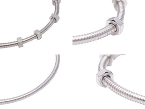 ECROU DE CARTIER BRACELET エクル ドゥ カルティエ ブレスレット WG 19号 美品 中古 46033