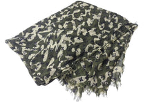Load image into Gallery viewer, LOUIS VUITTON ルイヴィトン モノグラモフラージュ ストール カモフラージュ ダークグリーン シルク 村上隆 M74152 中古 46048