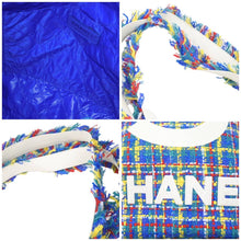 Load image into Gallery viewer, 極美品 CHANEL シャネル マルチカラーツイードトートバッグ デカココマーク ラメ ツイード フリンジ 23番台 中古 46087