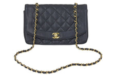 Load image into Gallery viewer, シャネル CHANEL ダイアナ 25 マトラッセ チェーン ショルダー バッグ キャビアスキン ブラック A01165 46096