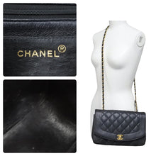 Load image into Gallery viewer, シャネル CHANEL ダイアナ 25 マトラッセ チェーン ショルダー バッグ キャビアスキン ブラック A01165 46096