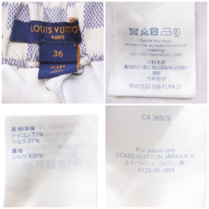 LOUIS VUITTON ルイヴィトン ショートパンツ ダミエアズール モチーフ RADZIMIRショーツ ゴールド金具 美品 中古 46110