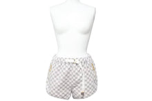 Load image into Gallery viewer, LOUIS VUITTON ルイヴィトン ショートパンツ ダミエアズール モチーフ RADZIMIRショーツ ゴールド金具 美品 中古 46110