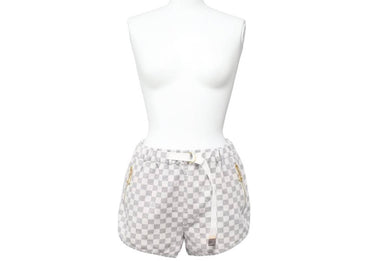 LOUIS VUITTON ルイヴィトン ショートパンツ ダミエアズール モチーフ RADZIMIRショーツ ゴールド金具 美品 中古 46110