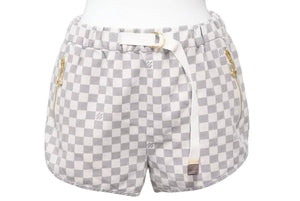 LOUIS VUITTON ルイヴィトン ショートパンツ ダミエアズール モチーフ RADZIMIRショーツ ゴールド金具 美品 中古 46110