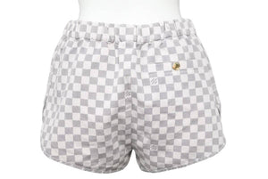 LOUIS VUITTON ルイヴィトン ショートパンツ ダミエアズール モチーフ RADZIMIRショーツ ゴールド金具 美品 中古 46110