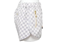 Load image into Gallery viewer, LOUIS VUITTON ルイヴィトン ショートパンツ ダミエアズール モチーフ RADZIMIRショーツ ゴールド金具 美品 中古 46110