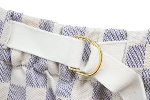LOUIS VUITTON ルイヴィトン ショートパンツ ダミエアズール モチーフ RADZIMIRショーツ ゴールド金具 美品 中古 46110