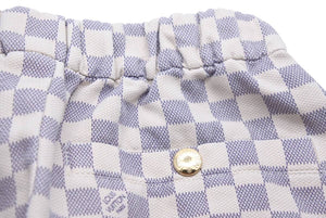 LOUIS VUITTON ルイヴィトン ショートパンツ ダミエアズール モチーフ RADZIMIRショーツ ゴールド金具 美品 中古 46110