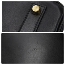Load image into Gallery viewer, エルメス HERMES オータクロア 32 ハンドバッグ ボックスカーフ 黒 ブラック ゴールド金具 レディース 口C刻印 美品 中古 46147