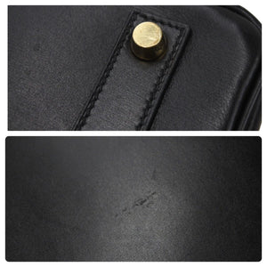 エルメス HERMES オータクロア 32 ハンドバッグ ボックスカーフ 黒 ブラック ゴールド金具 レディース 口C刻印 美品 中古 46147