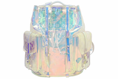 LOUIS VUITTON ルイヴィトン 19SS クリストファーGM バックパック モノグラムプリズム M44766 PVC ホワイト金具 46154