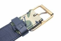 Load image into Gallery viewer, LOUIS VUITTON ルイヴィトン サンチュール モノグラモフラージュ ベルト カモフラ 90サイズ 村上隆 M9646U 中古 46155