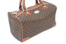 Load image into Gallery viewer, CELINE セリーヌ マカダム柄 ミニボストンバッグ ブラウン シルバー ロゴ CE00/12 美品 中古 46160