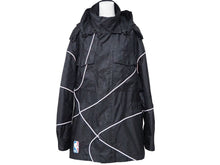 Load image into Gallery viewer, LouisVuitton ルイヴィトン NBAバスケットボール モノグラム ナイロン ジャケット レディース ブラック グレー 美品 中古 46166