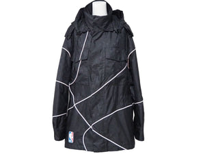 LouisVuitton ルイヴィトン NBAバスケットボール モノグラム ナイロン ジャケット レディース ブラック グレー 美品 中古 46166