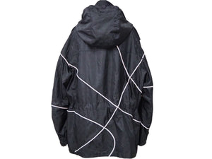 LouisVuitton ルイヴィトン NBAバスケットボール モノグラム ナイロン ジャケット レディース ブラック グレー 美品 中古 46166